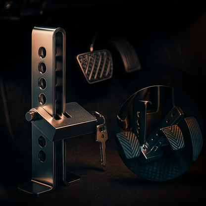 "Traba de Pedal de Alta Seguridad – Duerme Tranquilo, Maneja Seguro"